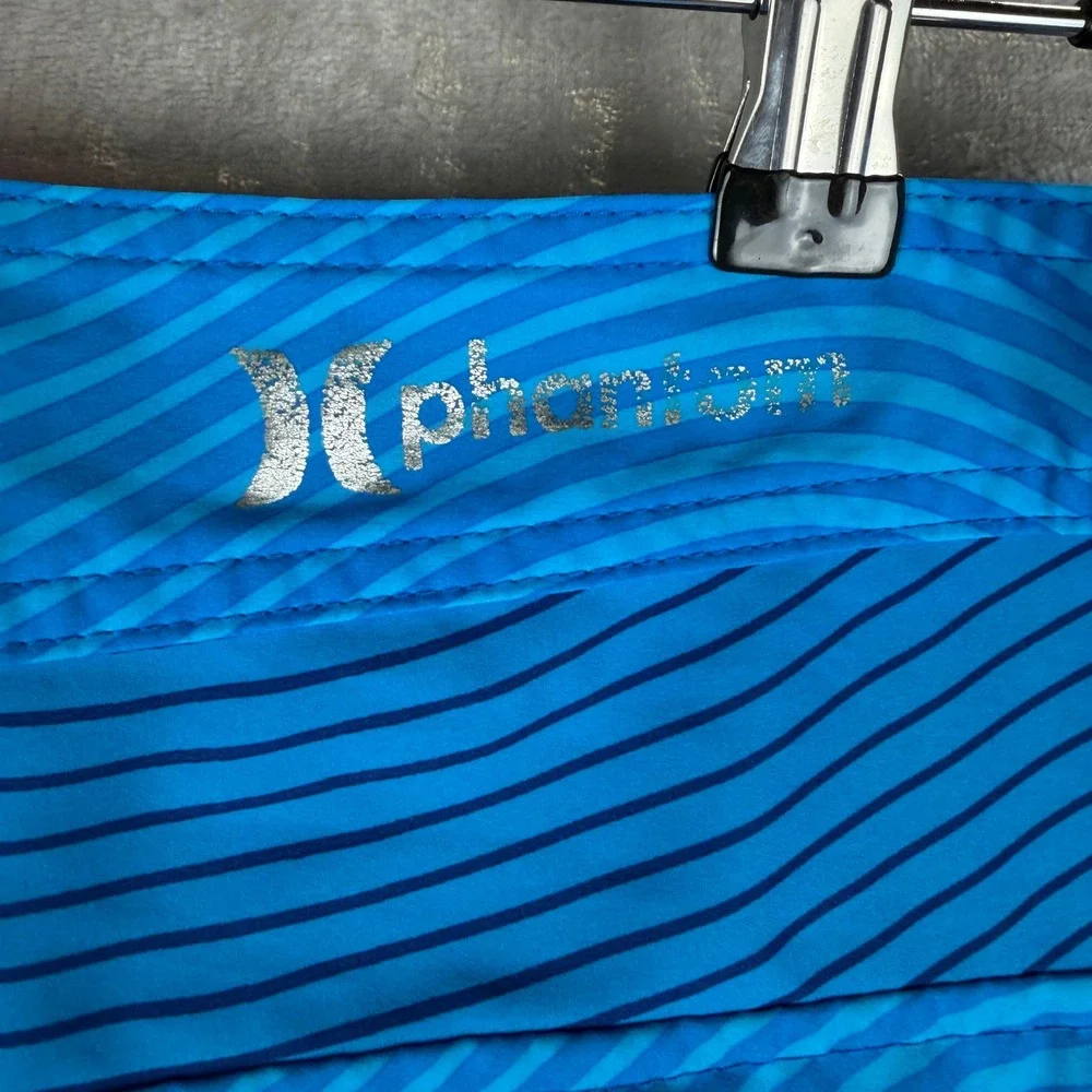 Hurley Phantom‎ Mens USA Olympic Team Board Shorts Blue Orange Striped Size 32